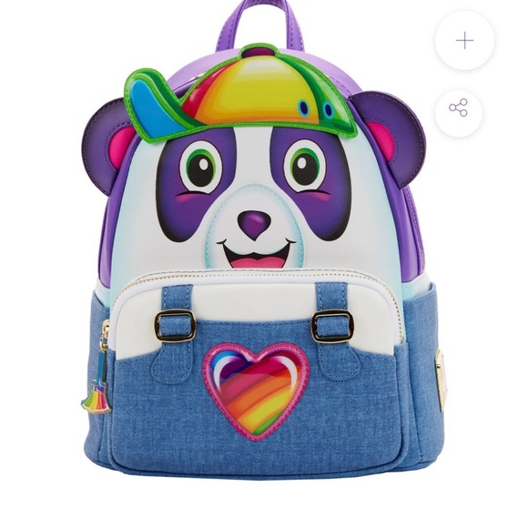 Lisa Frank Panda Painter Loungefly Backpack - Picture 4 of 7